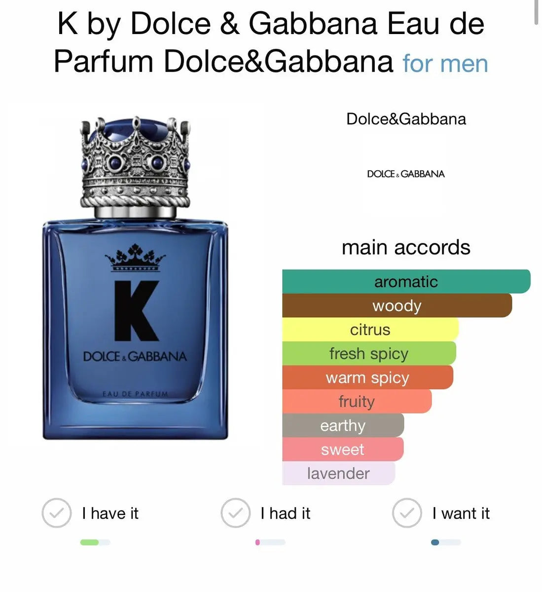 K Dolce & Gabbana EDP bottle detail