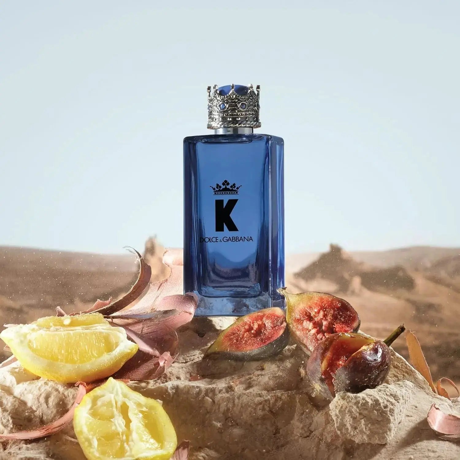 K By Dolce & Gabbana masculine fragrance bottle detail
