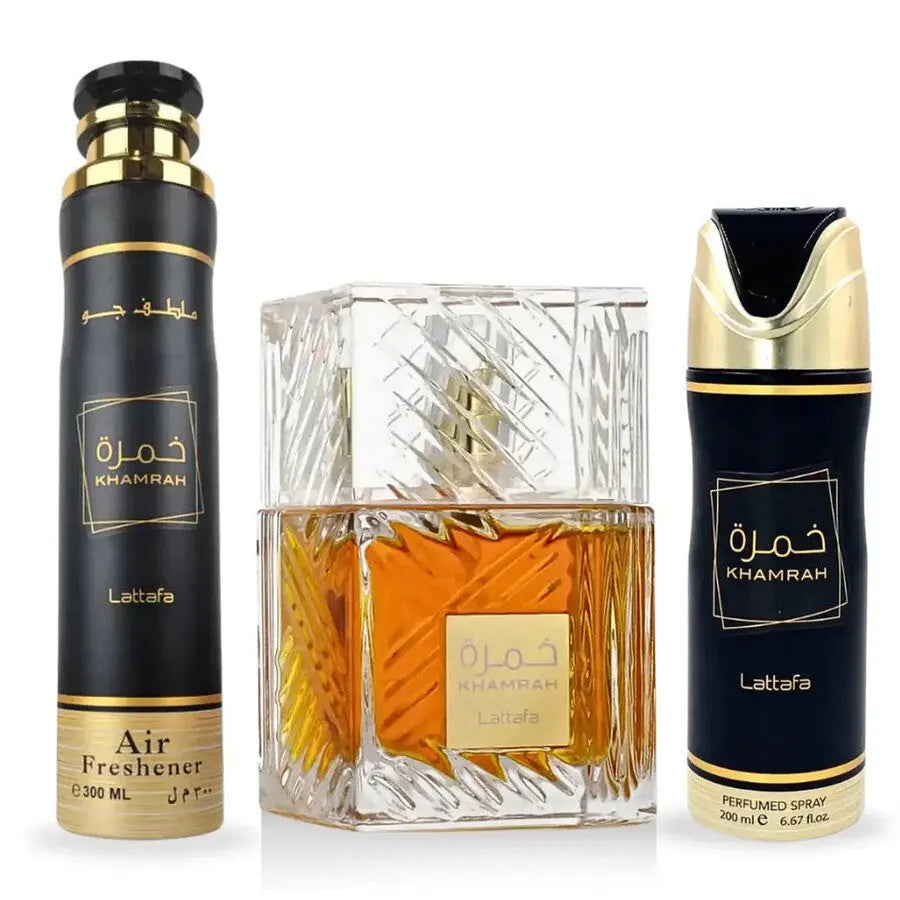 Khamrah By Lattafa For Unisex 3Pcs Set EDP Spray Lattafa