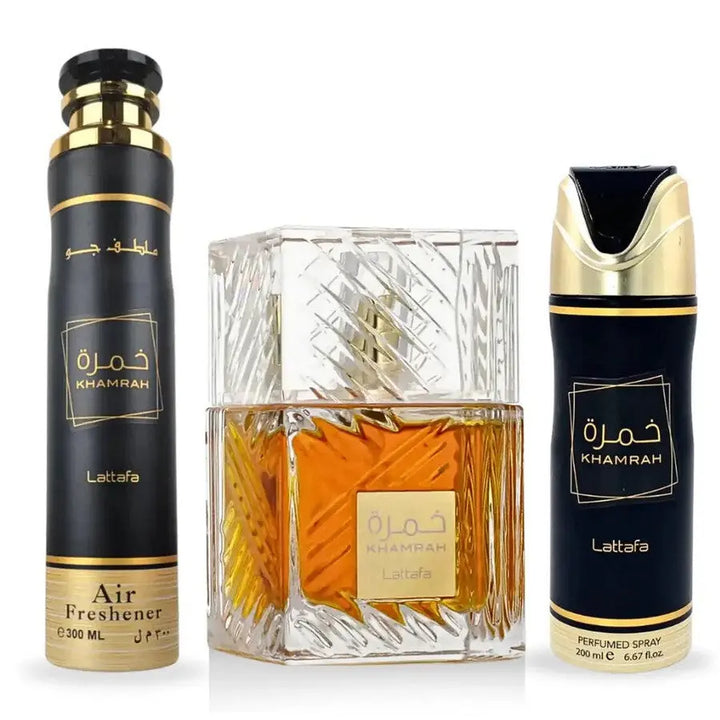 Khamrah By Lattafa For Unisex 3Pcs Set EDP Spray Lattafa