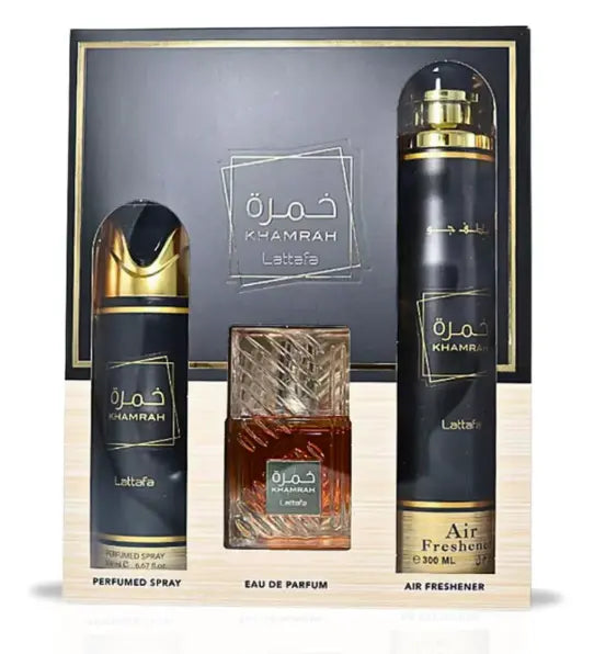 Khamrah By Lattafa For Unisex 3Pcs Set EDP Spray Lattafa
