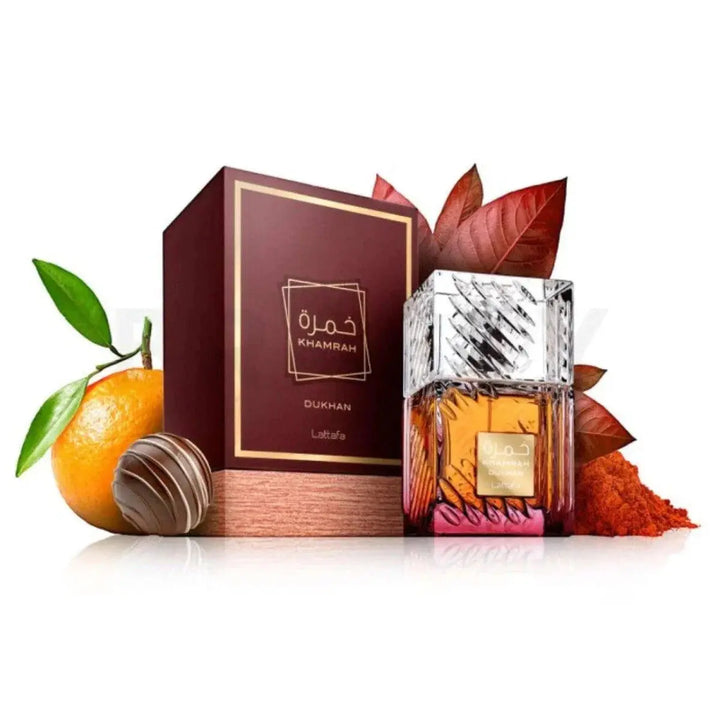 Khamrah Dukhan by Lattafa smoky gourmand fragrance