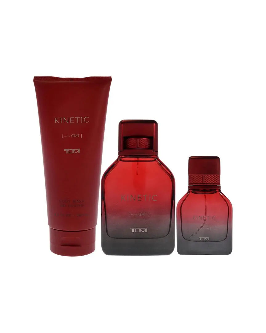 Kinetic [--:--GMT] By Tumi For Men 3Pcs Set EDP Spray tumi