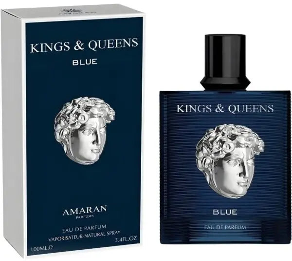 Kings &amp; Queens Blue By Amaran For Men 3.4oz EDP Spray
