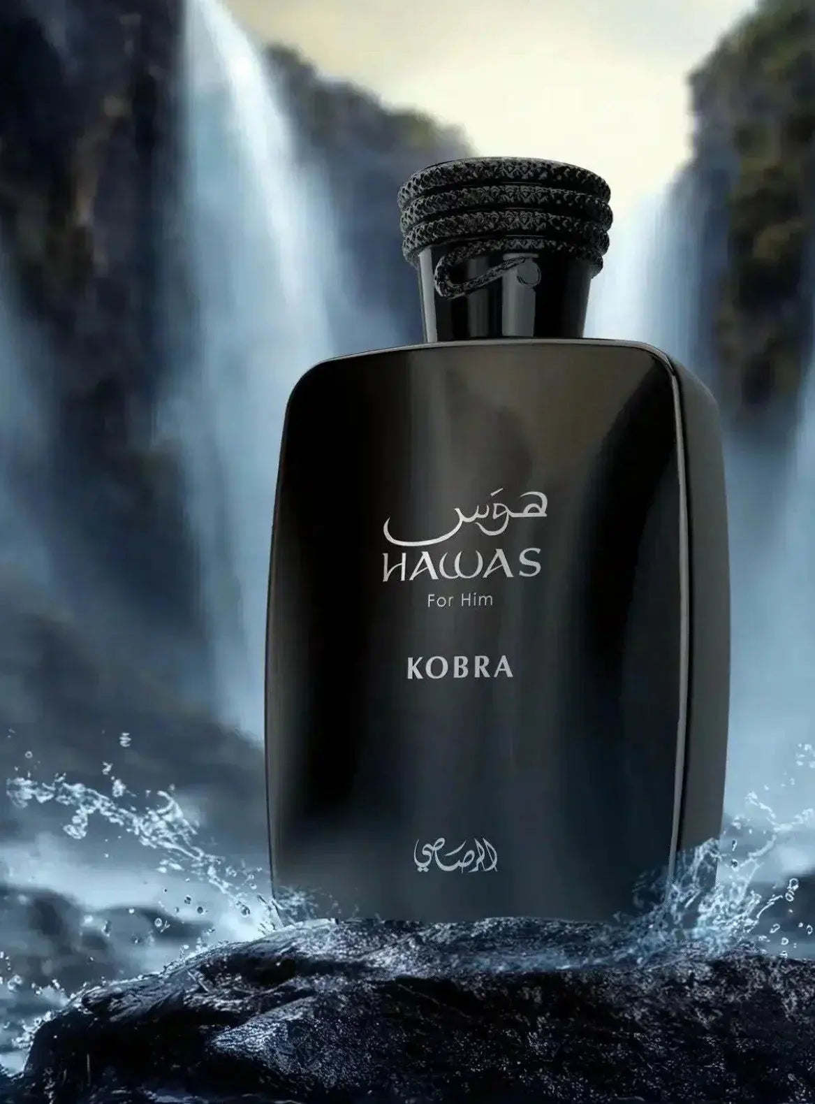 Kobra by Rasasi Hawas for Men 3.38oz EDP perfume bottle