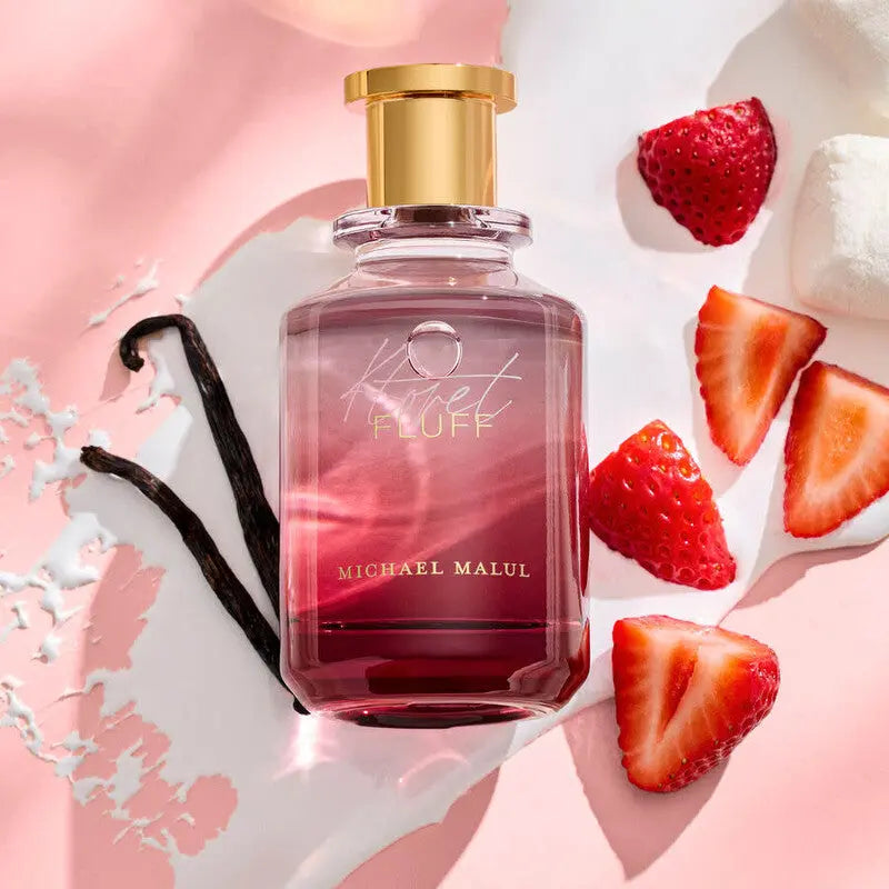Ktoret Fluff by Michael Malul cozy vanilla floral and strawberry perfume for women