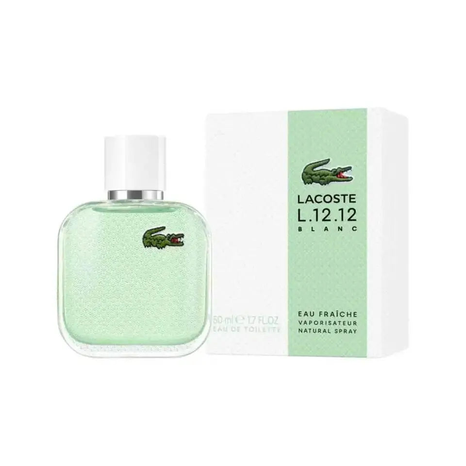 L.12.12 Blanc Eau Fraiche By Lacoste For Men 3.3oz EDT Spray Lacoste