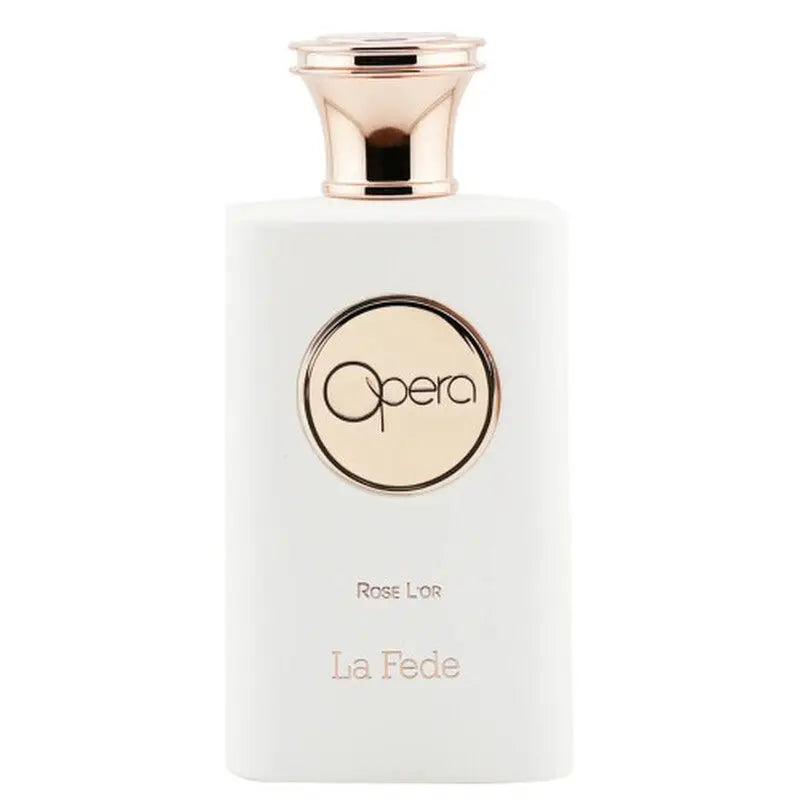 La Fede Opera Rose L'or by Khadlaj 3.4oz EDP bottle detail
