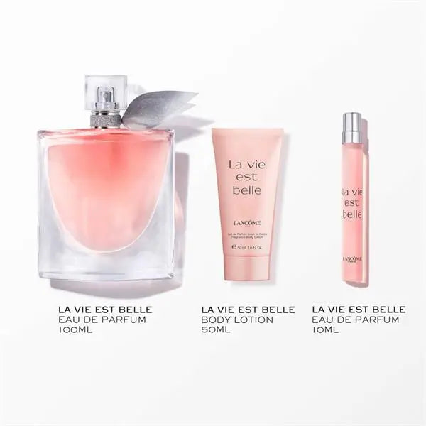 Lancome La Vie Est Belle Women 3Pc Set with 3.4oz Eau de Parfum Spray