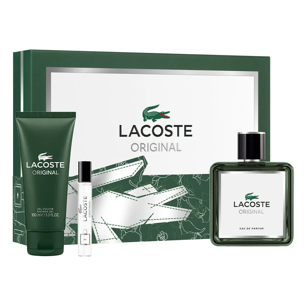Lacoste Parfum 3pc set for men 3.3oz spray