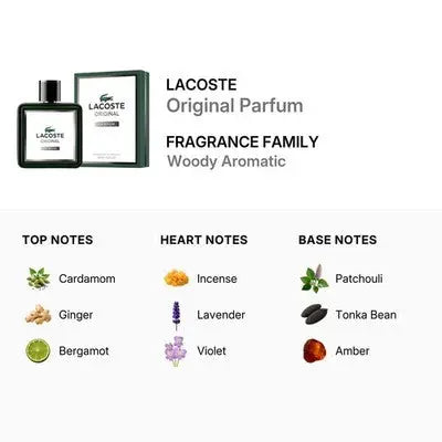 Lacoste Original Parfum fresh masculine fragrance