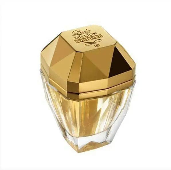 Lady Million Eau My Gold by Paco Rabanne for Women 1.7oz EDT perfume bottle
