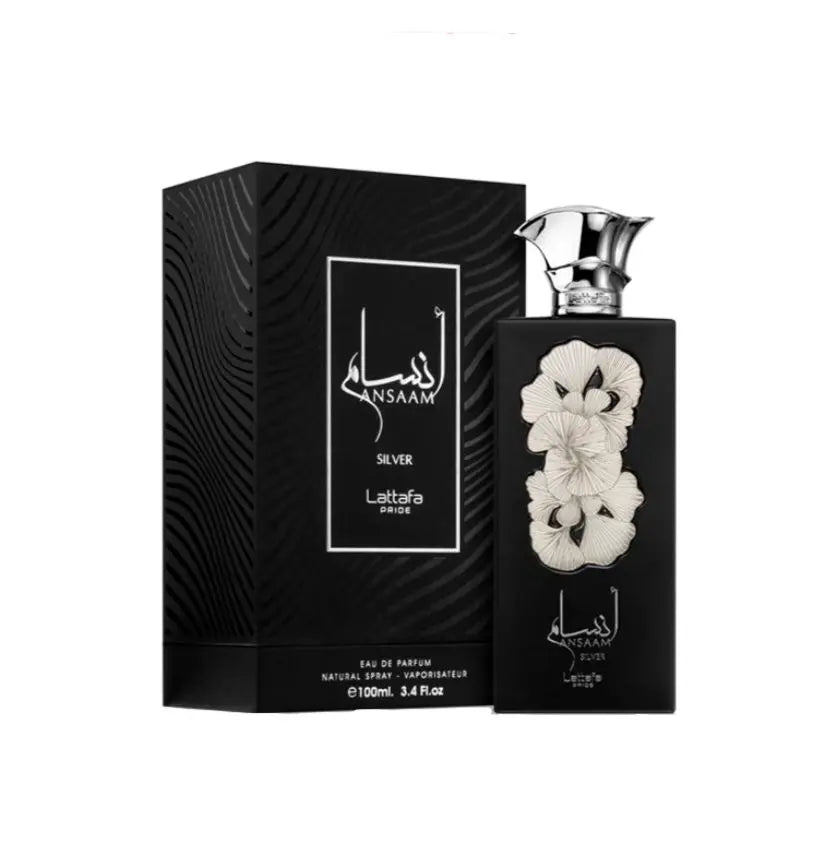 Lattafa Ansaam Silver Unisex 3.4 oz EDP Spray - perfumesandrea