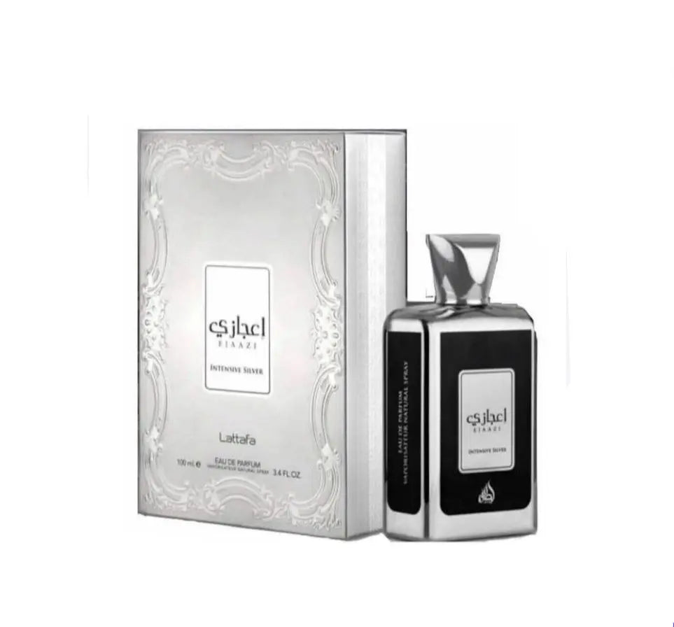 Lattafa Ejaazi Intensive Silver Unisex 3.4 oz EDP Spray - perfumesandrea