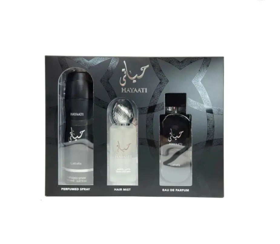 Lattafa Hayaati 3pc Gift Set Unisex Eau de Parfum - perfumesandrea