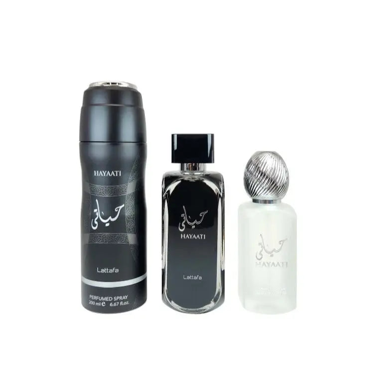 Lattafa Hayaati 3pc Gift Set Unisex Eau de Parfum - perfumesandrea