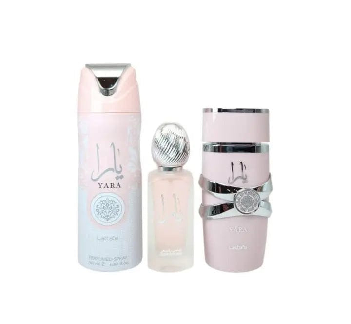 Lattafa Yara 3pc Gift Set For Women Eau De Parfum Lattafa
