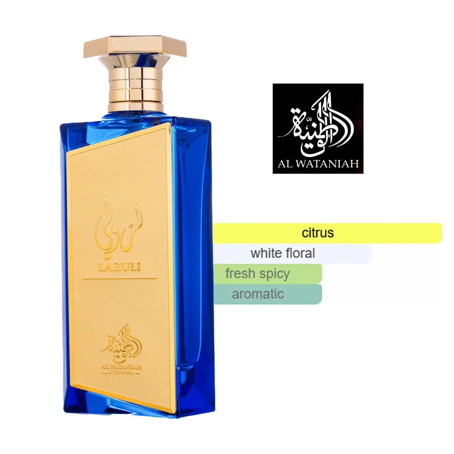 Lazuli by Al Wataniah EDP bottle detail
