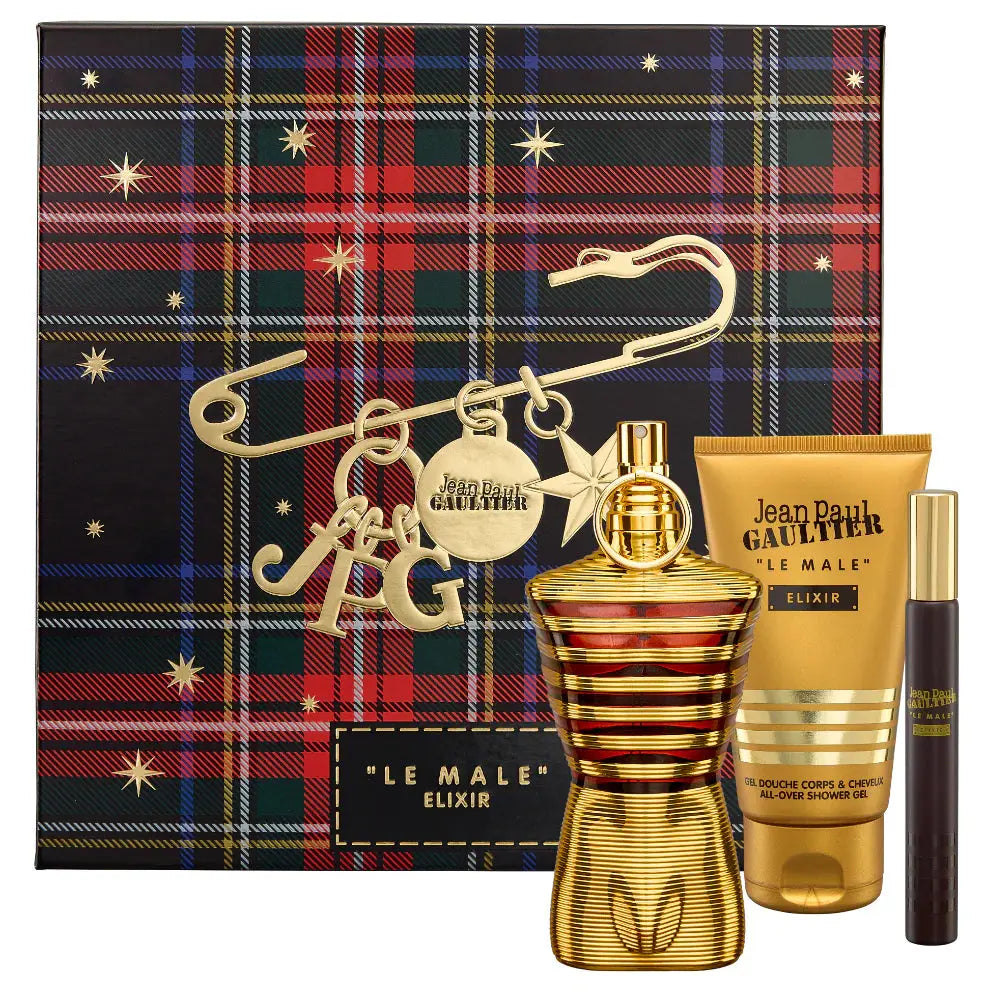 Le Male Elixir by Jean Paul Gaultier men gift set 125ml EDP