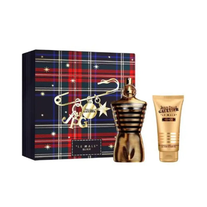 Le Male Elixir by Jean Paul Gaultier Men 2Pc Set 4.2oz Parfum Spray
