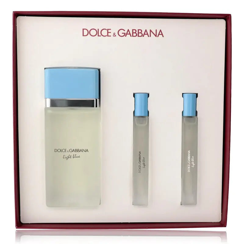 Dolce & Gabbana Light Blue Women 3Pc Set with 3.4oz Eau de Toilette