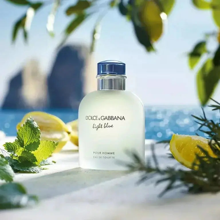 Light Blue D&G EDT bottle detail