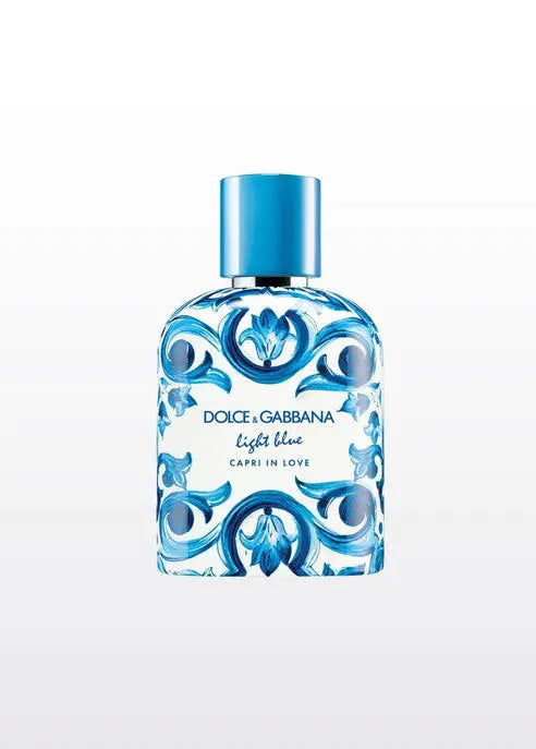 Light Blue Capri In Love by Dolce & Gabbana 3.3oz EDP bottle detail