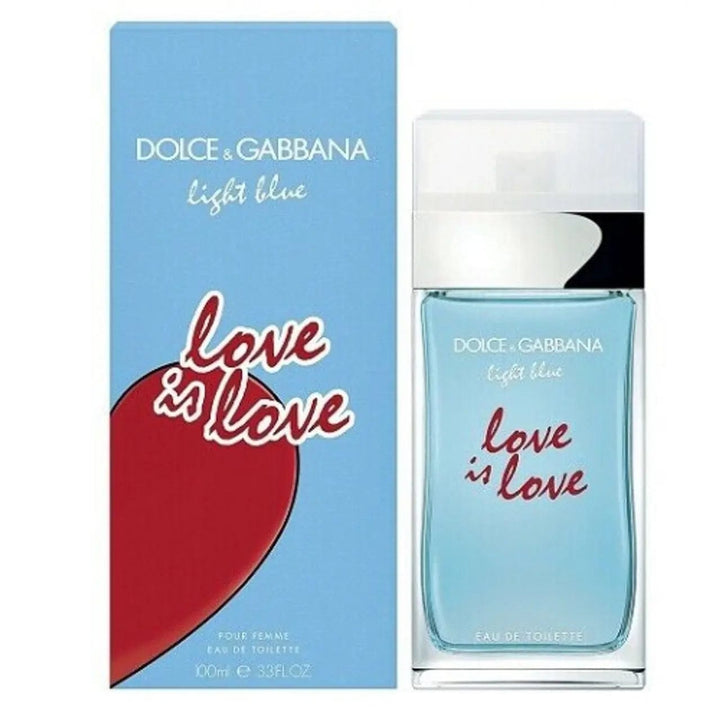 Light Blue Love is Love By Dolce &amp; Gabbana For Women 3.3 oz EDT Spray - perfumesandrea
