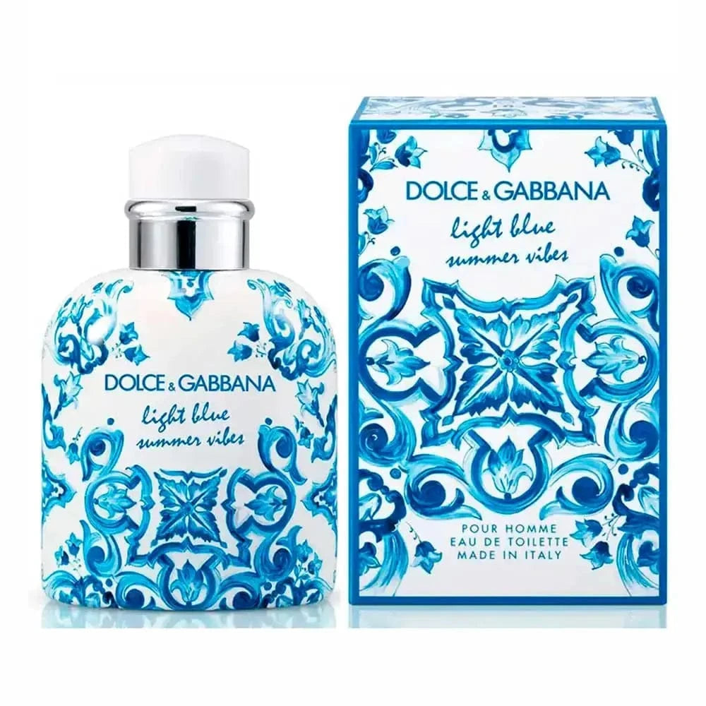 Light Blue Summer Vibes By Dolce & Gabbana For Men 2.5 oz EDT Spray - perfumesandrea