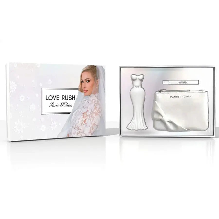 Love Rush 3-Piece Set By Paris Hilton For Women 3.4oz EDP Spray