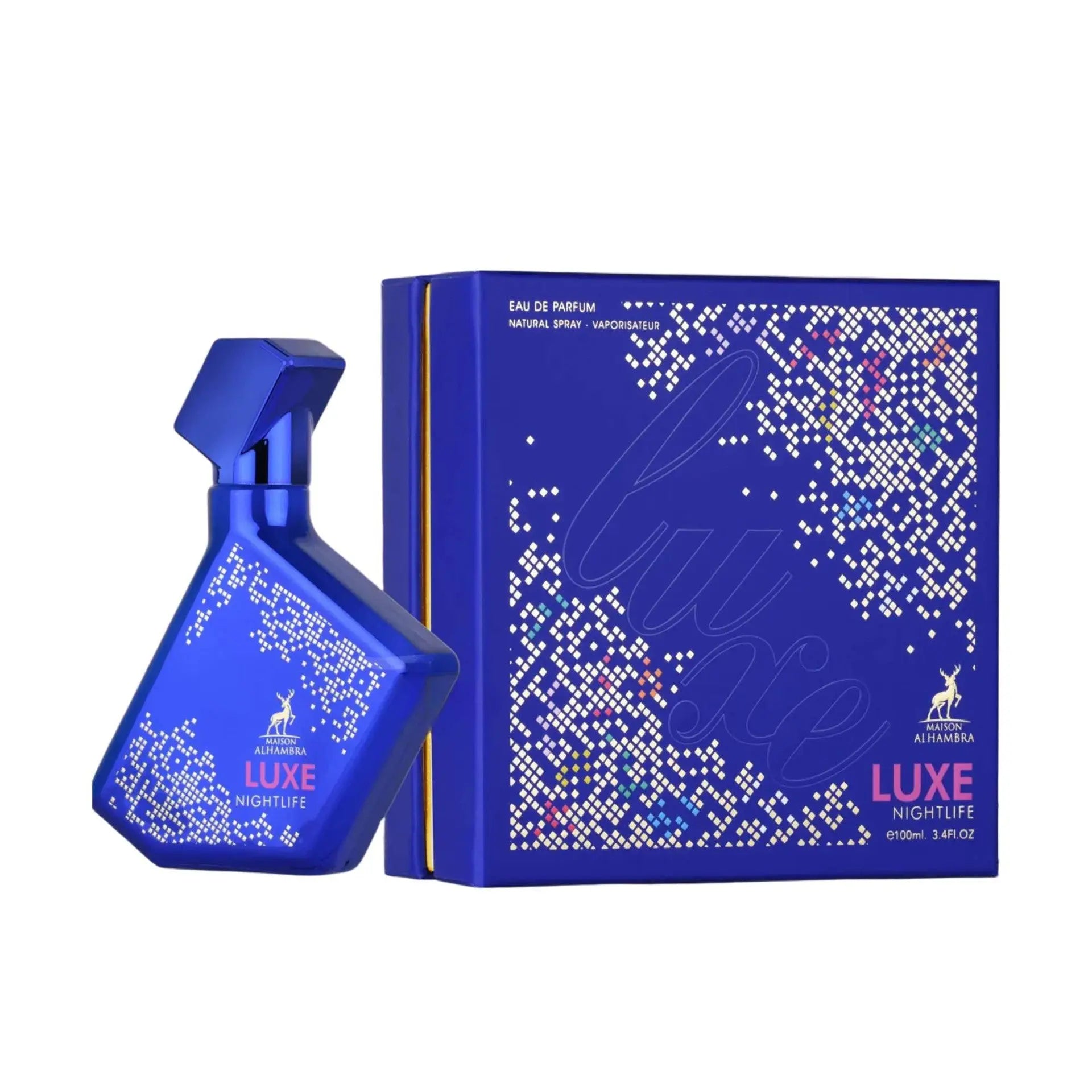 Luxe Nightlife By Maison Alhambra For unisex 3.4oz EDP Spray Maison Alhambra