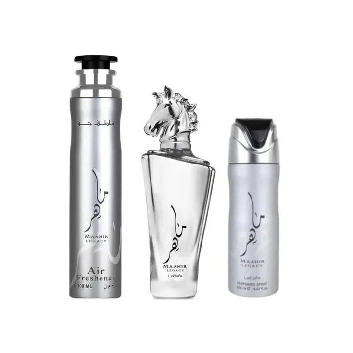 Lattafa Maahir Legacy 3pc Men’s Gift Set Eau de Parfum.