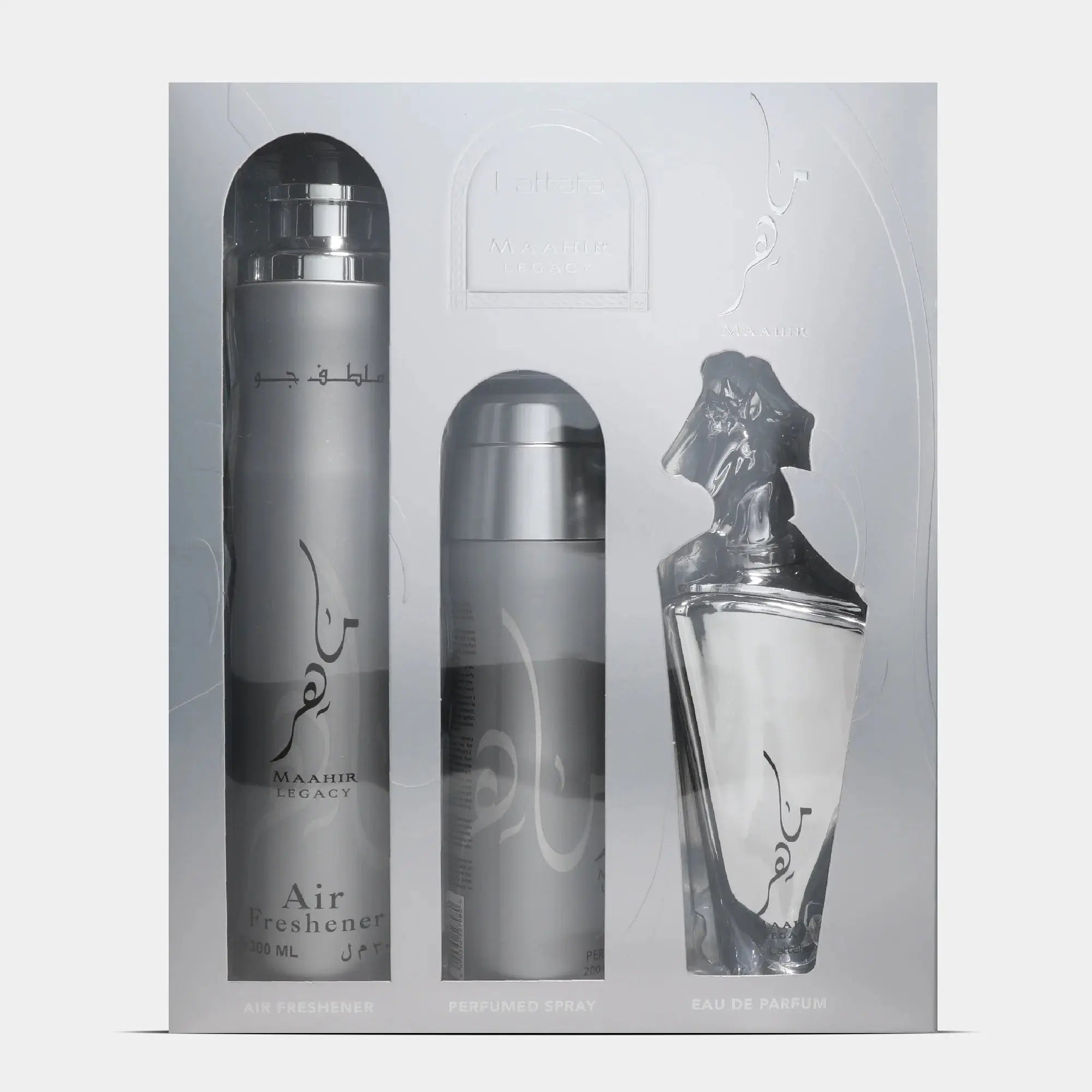 Maahir Legacy By Lattafa For Men 3Pcs Set EDP Spray Lattafa