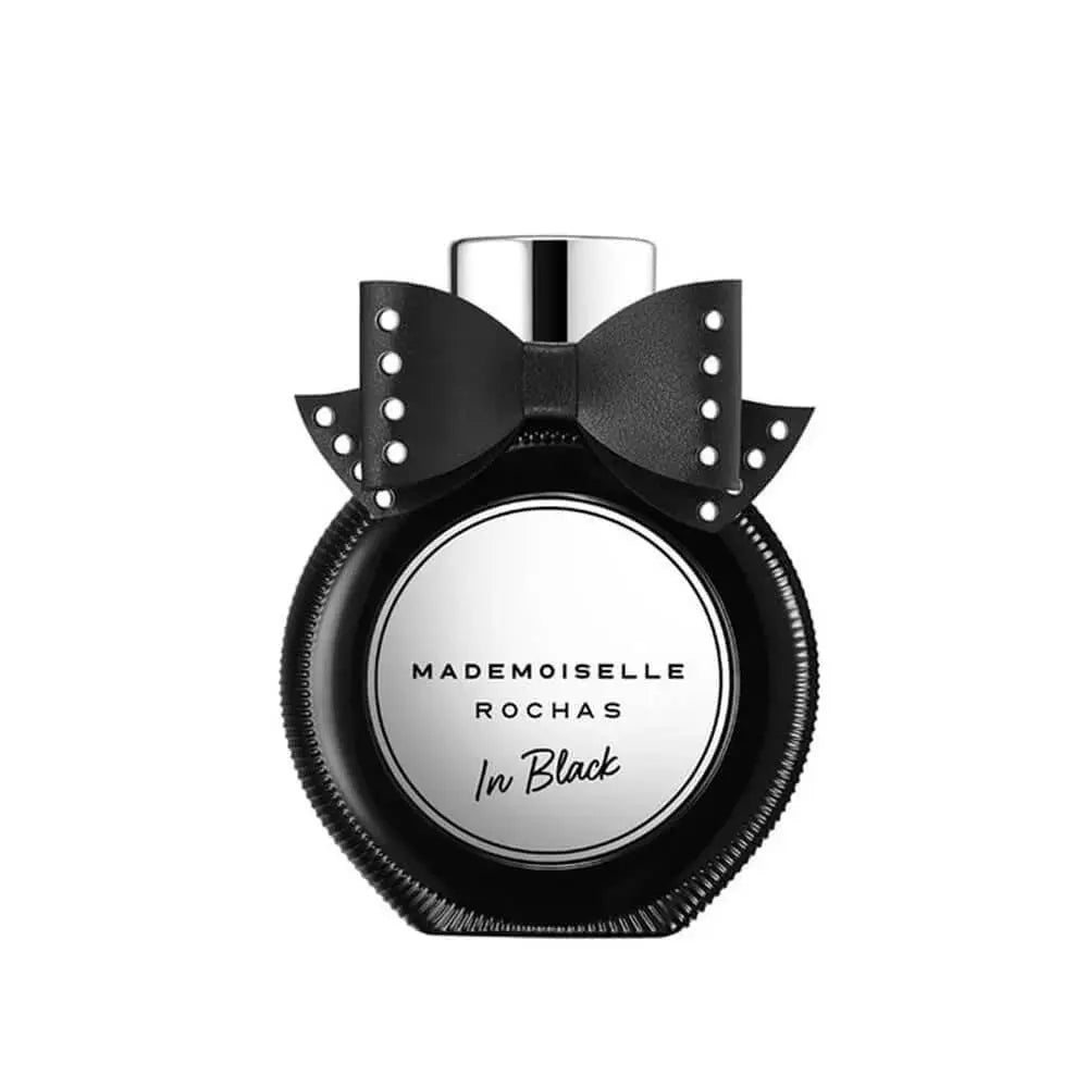 Mademoiselle In Black by Rochas 3.0oz EDP perfume bottle detail