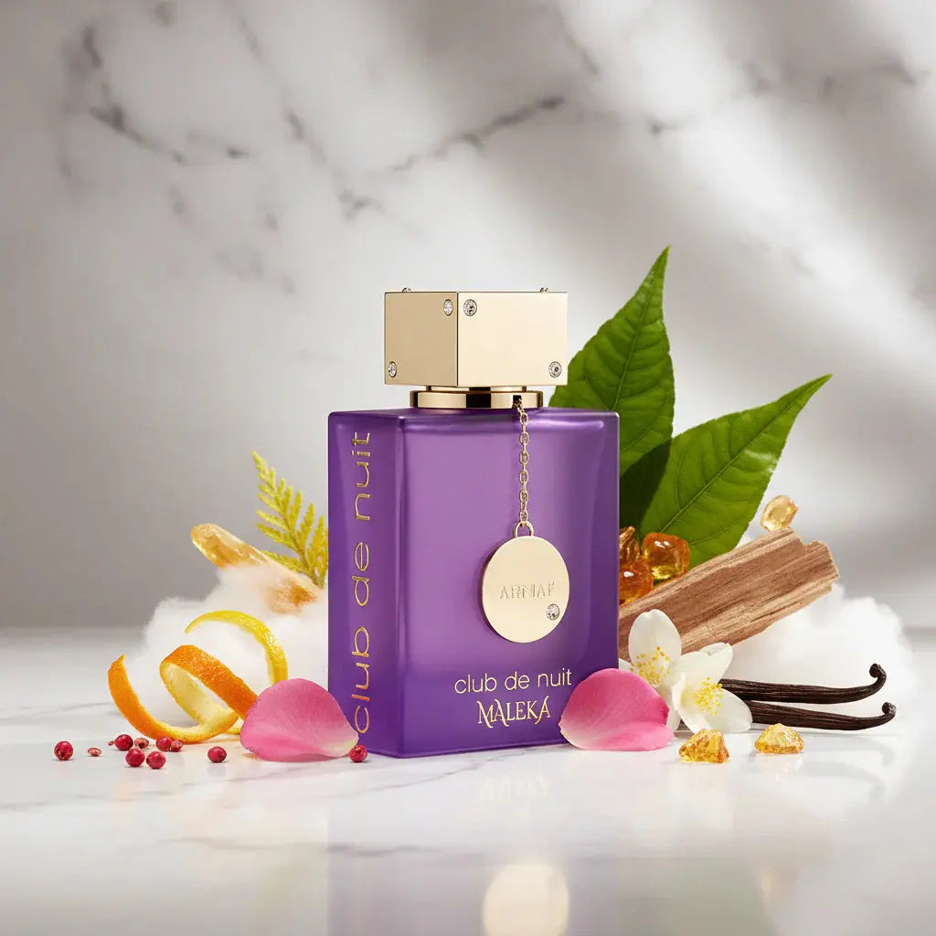 Maleka by Club De Nuit EDP bottle and set detail
