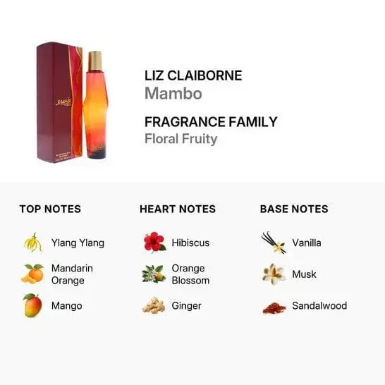 Mambo by Liz Claiborne EDP bottle detail