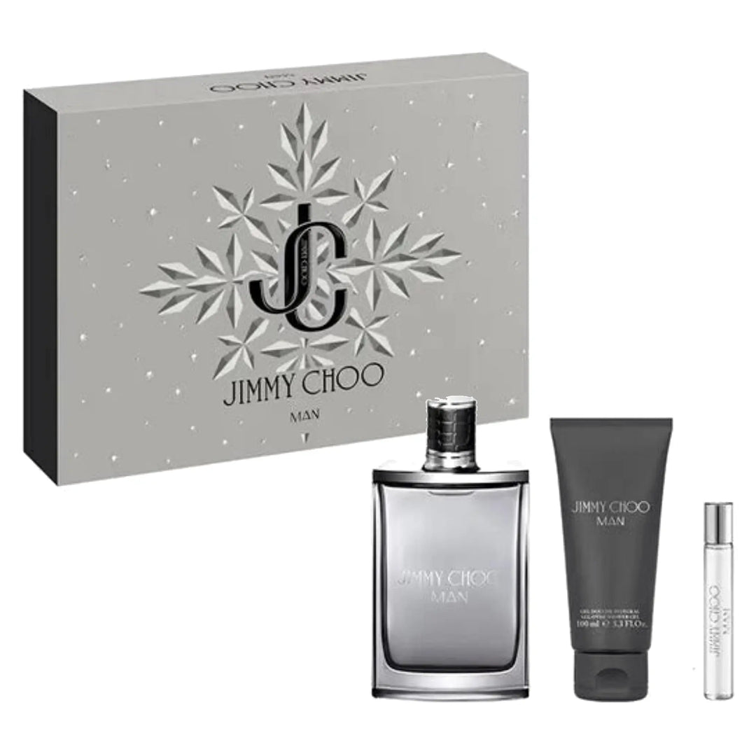 Man 4-Piece Set By Jimmy Choo 3.3oz For Men EDT Spray