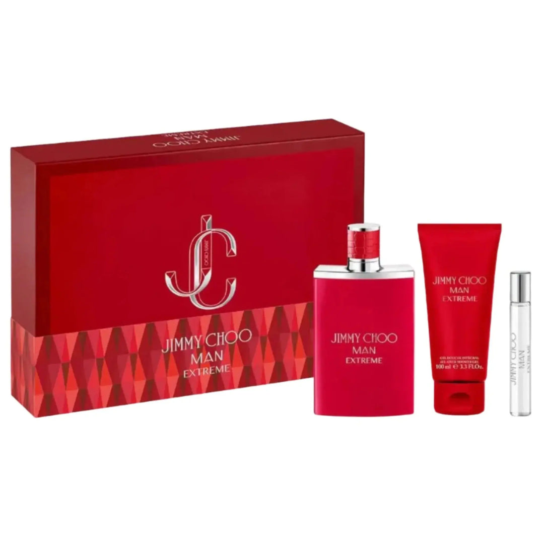 Man Extreme By Jimmy Choo 3Pc Set 3.4oz Men EDP Spray