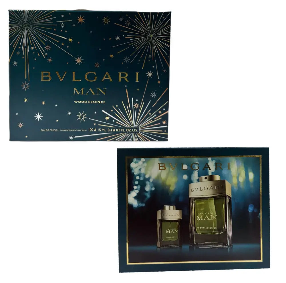 Man Wood Essence By Bvlgari For Man 2Pcs Set EDP Spray Bvlgari