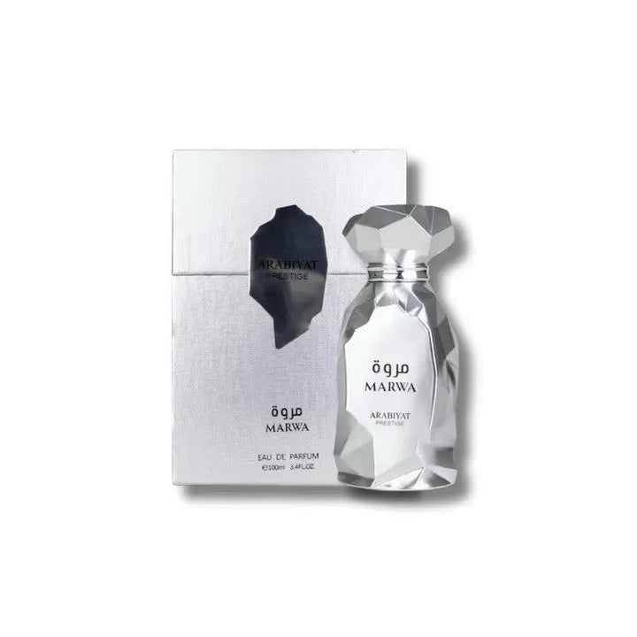 Marwa by Arabiyat Prestige for Men 3.4oz EDP perfume bottle