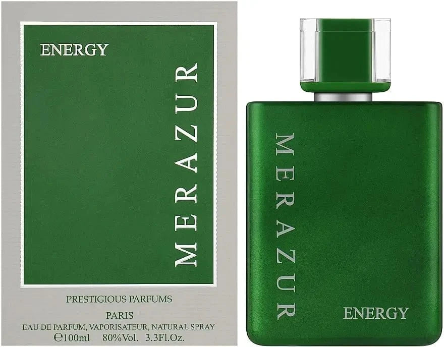 Merazur Energy By Prestigious Parfums For Men 3.3oz EDP Spray Prestigious Parfums