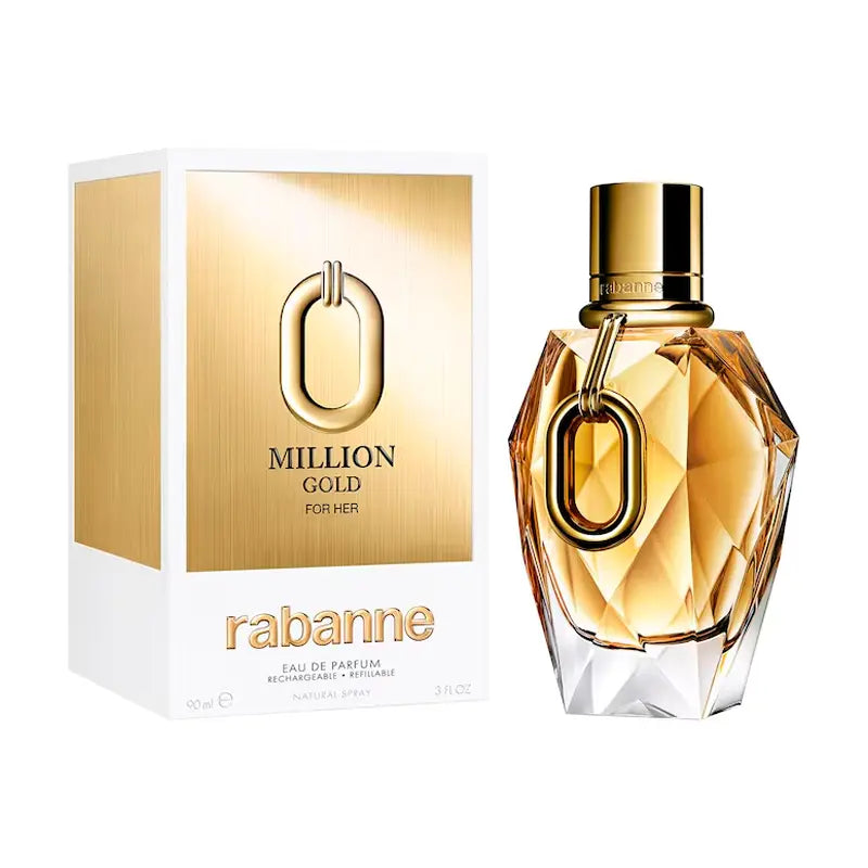 Million Gold by Paco Rabanne for Women 3.0oz EDP perfume bottle