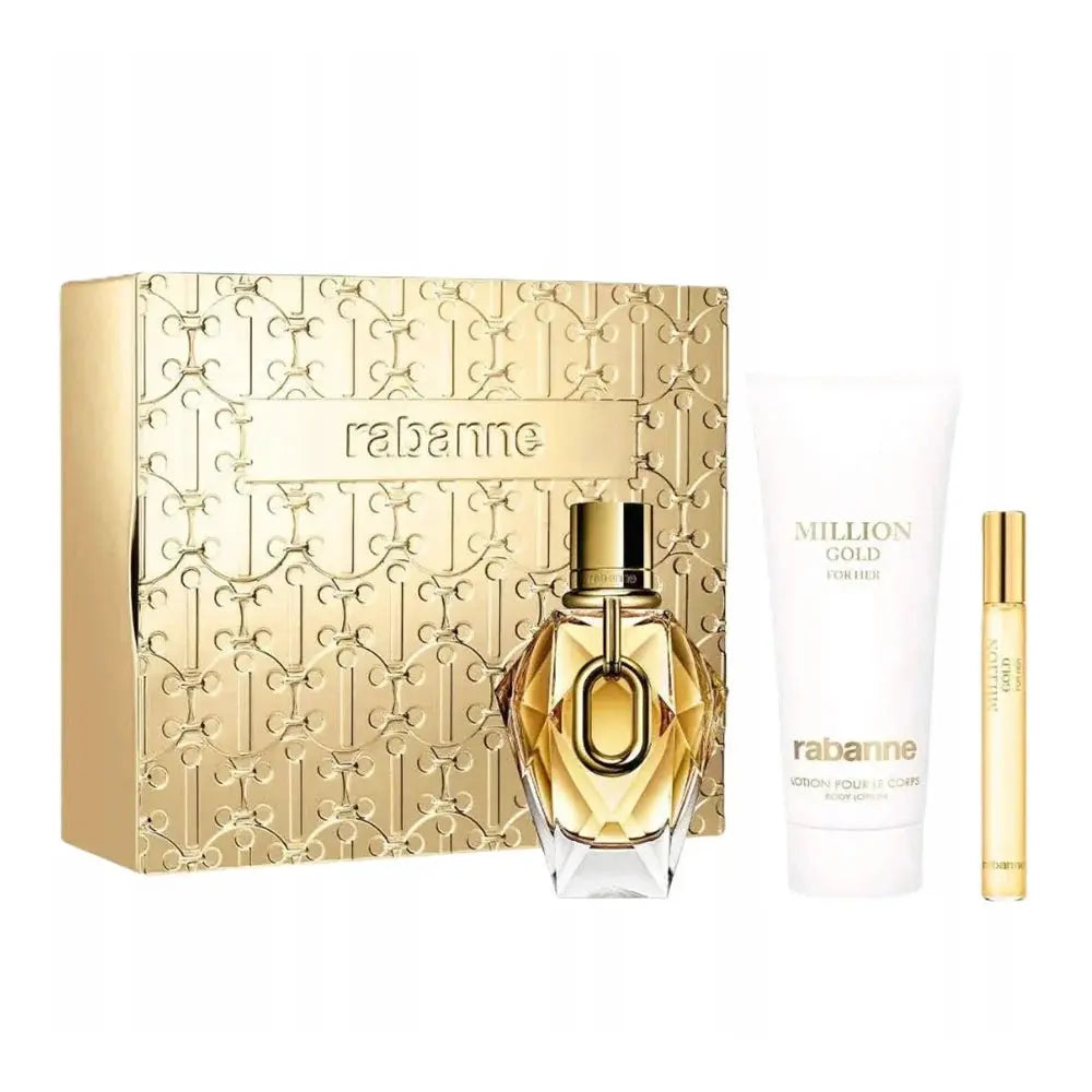 Paco Rabanne ilion Gold Women's 3pcs Gift set Eau De Parfum.