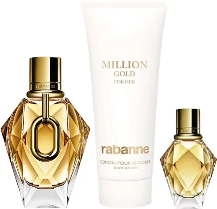 Paco Rabanne ilion Gold Women's 3pcs Gift set Eau De Parfum.