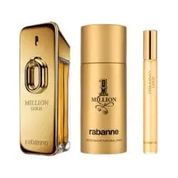 Million Gold Intense By Paco Rabanne For Men (3pc Gift Set) - perfumesandrea