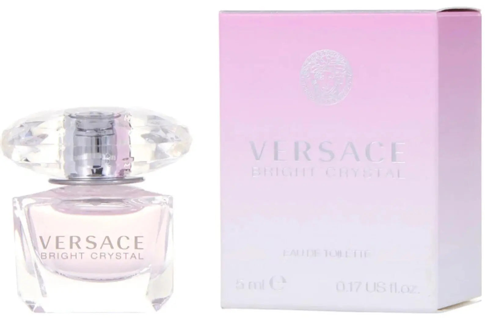 Versace miniature EDT splash bottles close-up