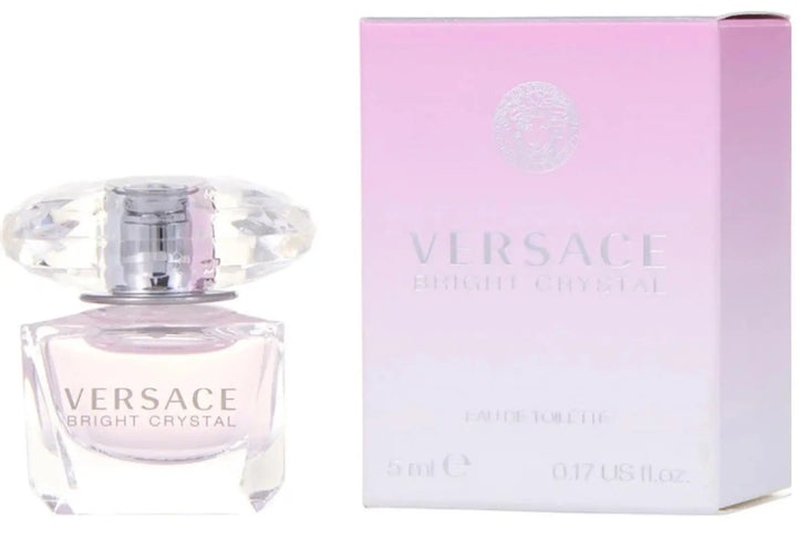 Versace miniature EDT splash bottles close-up