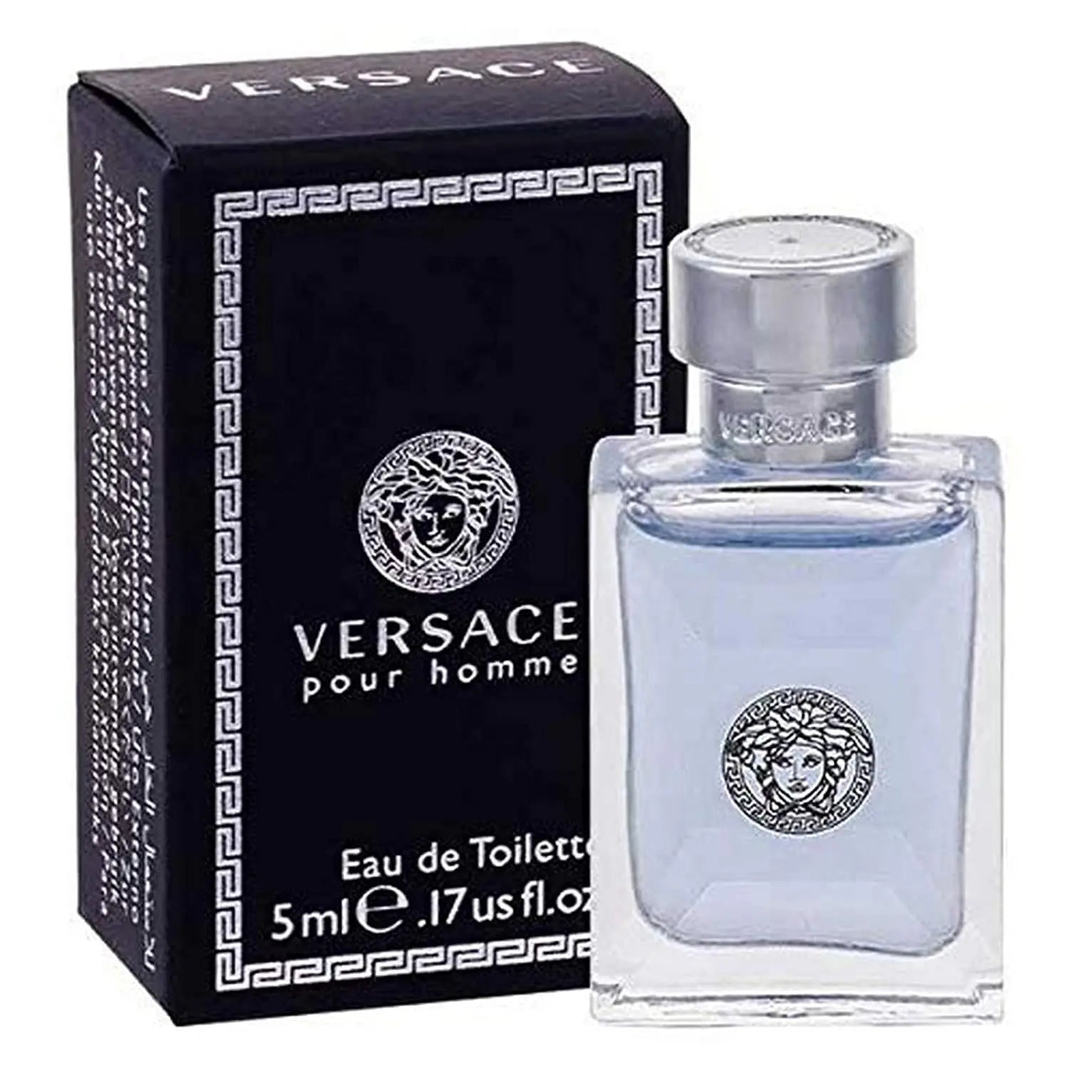 Versace miniature EDT splash bottles close-up