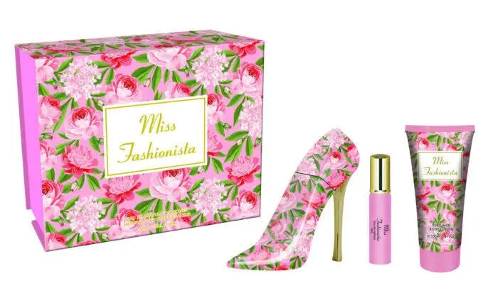 Miss Fashionista 3-Piece Set By Tiverton 3.4oz For Women EDP Spray