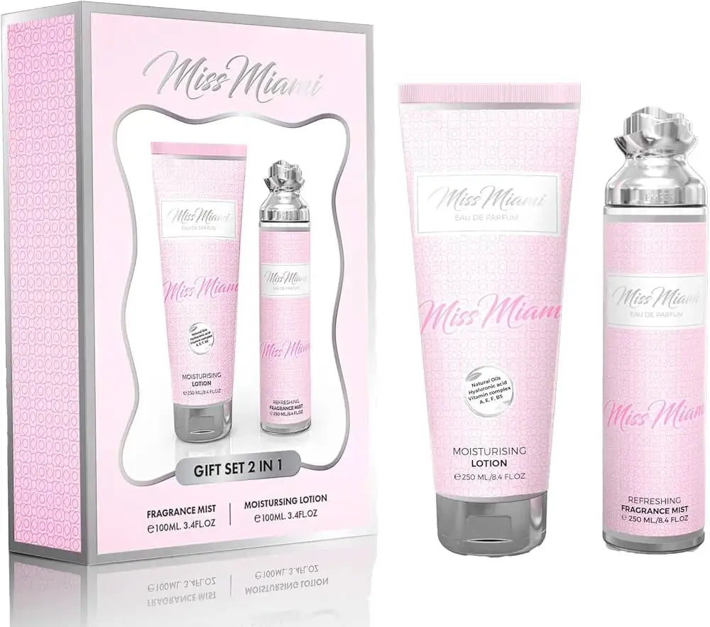 Miss Miami by Le Chameau Women 2Pc Set 8.4oz Mist Spray and Lotion